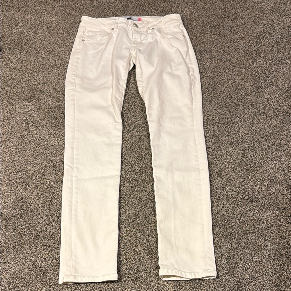 CAbi White Skinny Jeans Classic Denim
